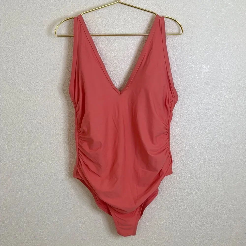 Kona Sol Vibrant Pink coral one piece Swimsuit- 20W